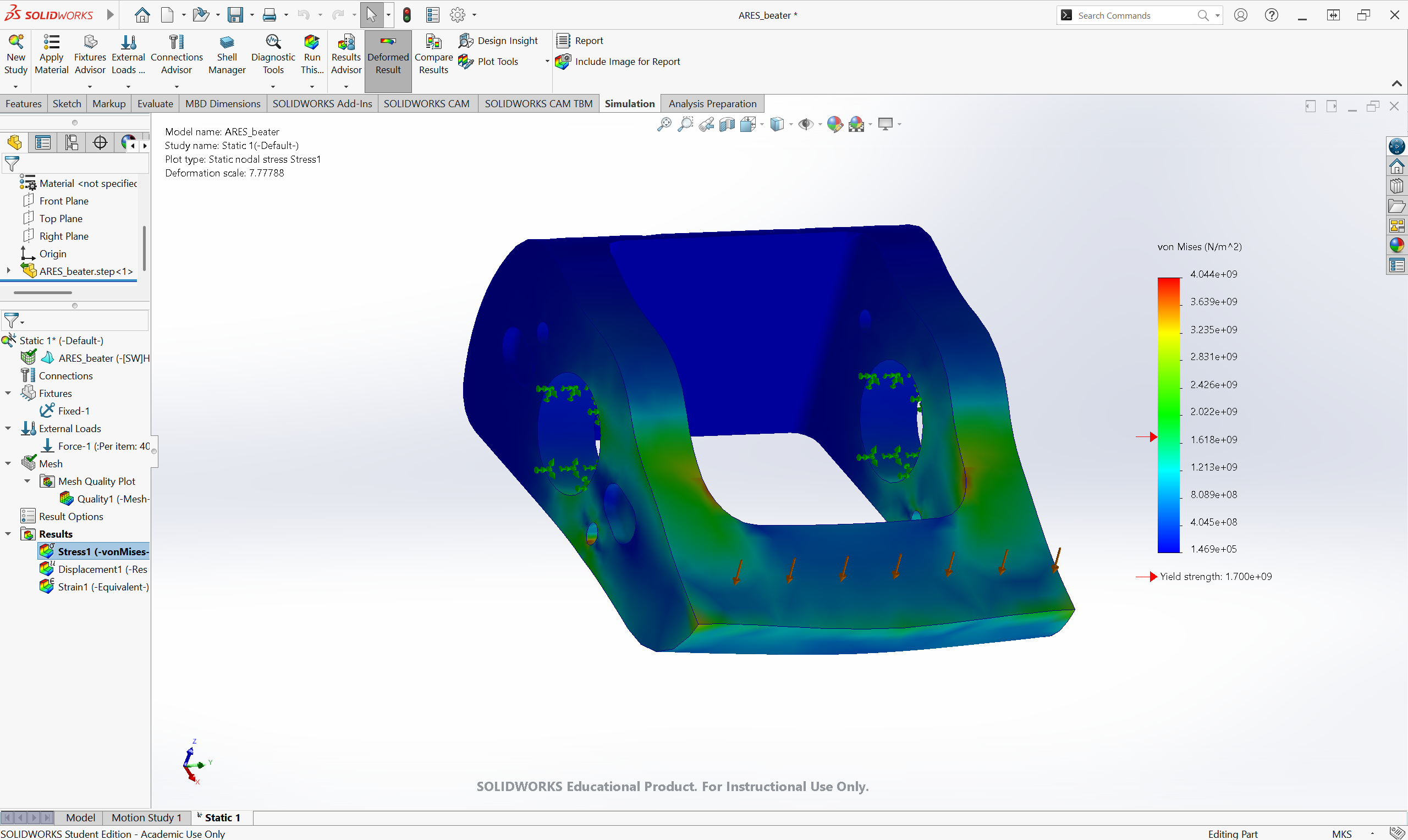 ARES Beater FEA