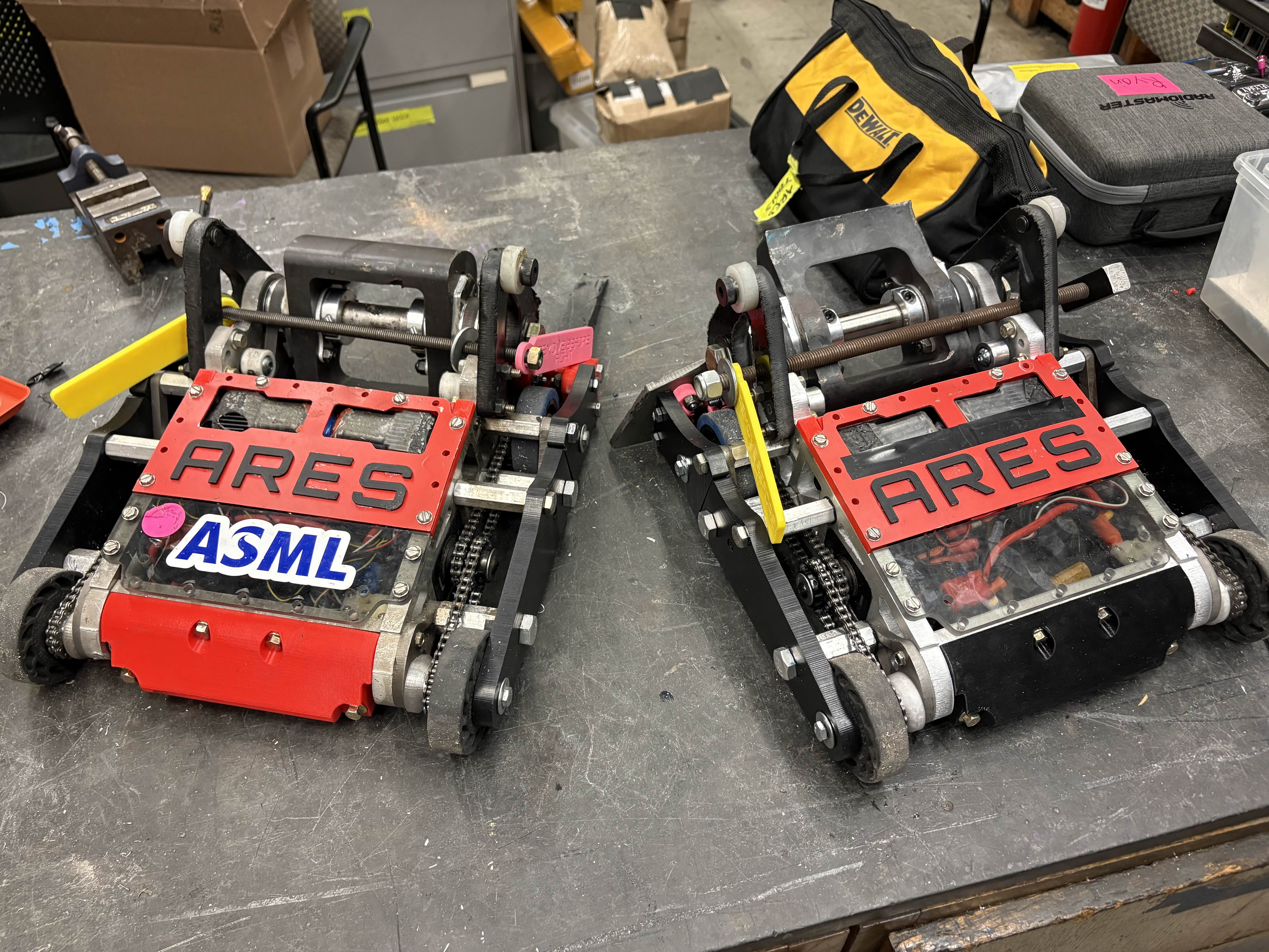 Two ARES robot copies