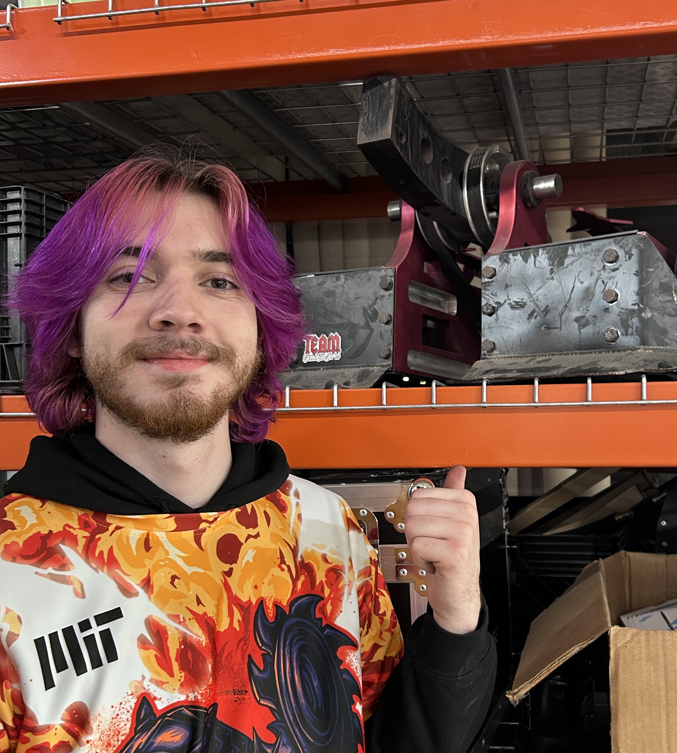 Kendall in the MIT makerspace