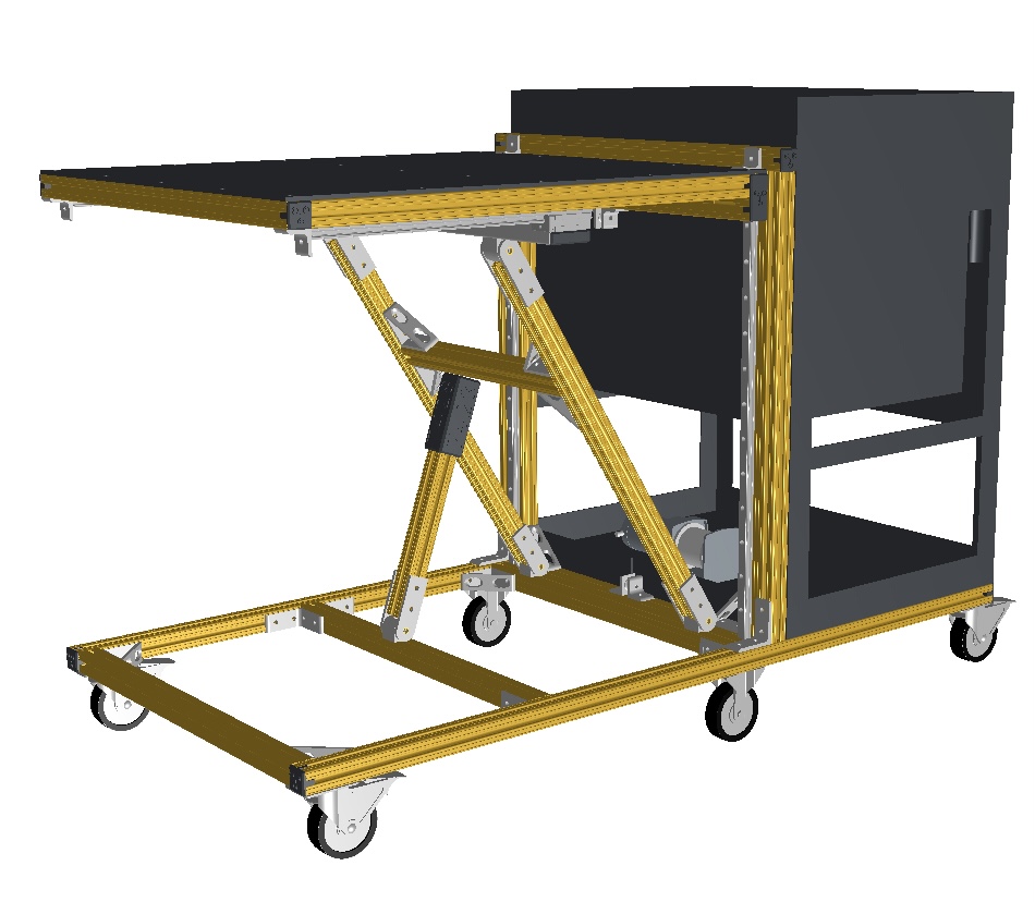 Full CAD model of the tool cart