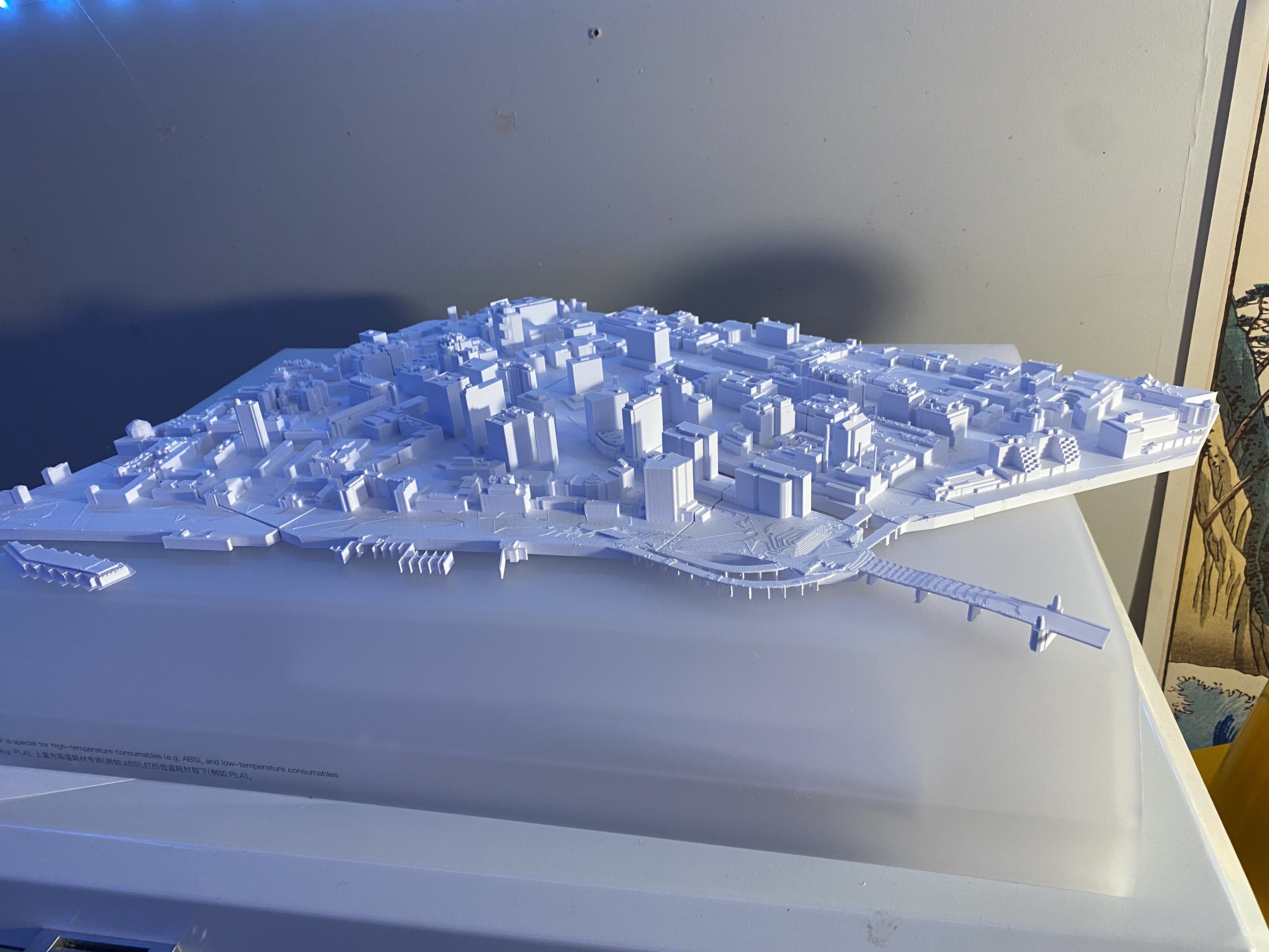 Partial 3D prints for the MIT map