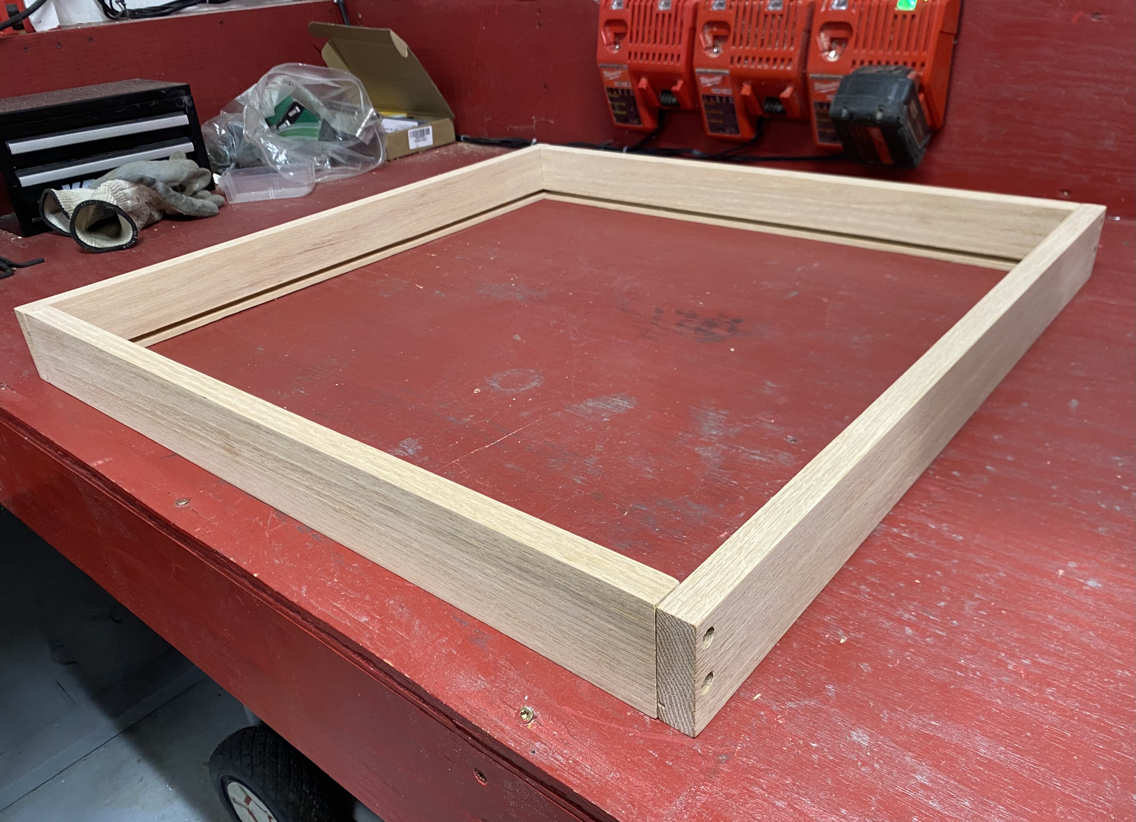 Test assembly of the MIT map frame